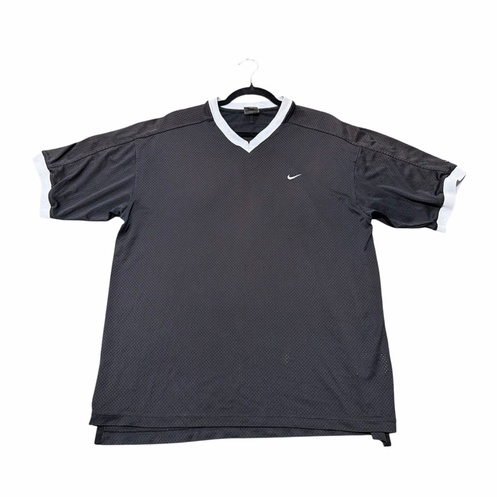 NikeFit Nike Y2K Mesh V-Neck Jersey Tee Black Large